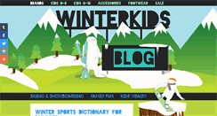 Desktop Screenshot of blog.winterkids.com