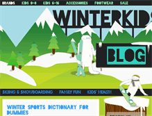 Tablet Screenshot of blog.winterkids.com